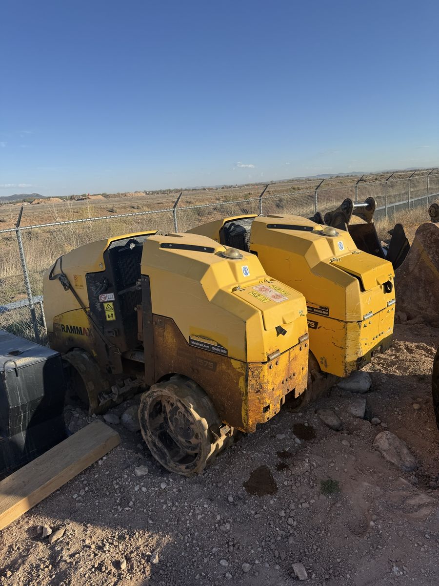 2 Rammax Trench Rollers