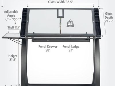 Adjustable Drafting Table / Desk – Great Condition, Studio Designs