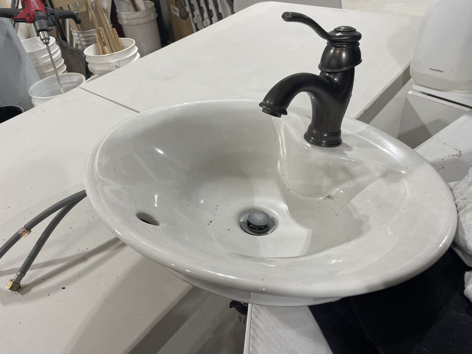 Vessel sinks with faucets (2)