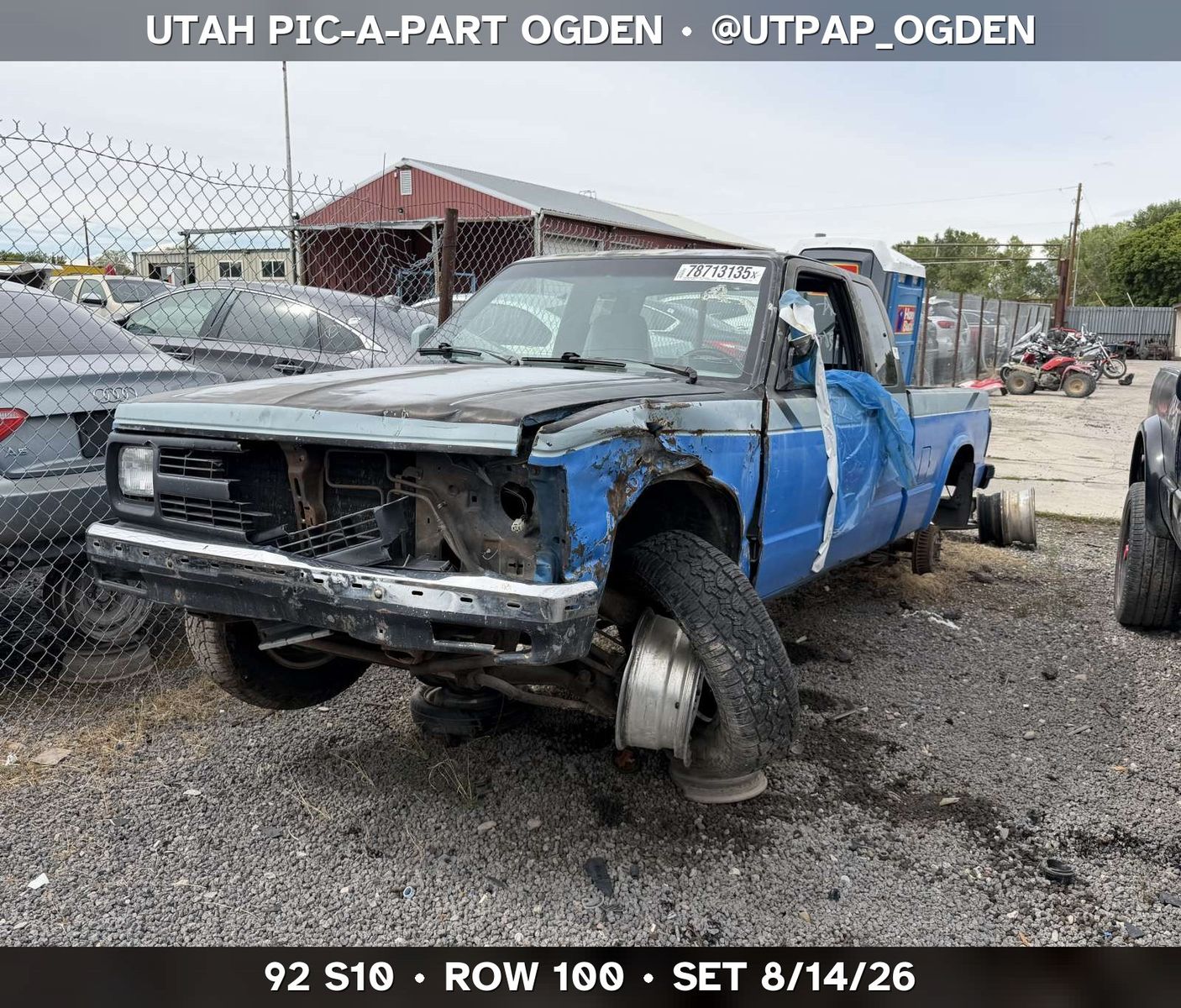 Just In! 1992 Chevrolet S10 Parts - UTPAP Ogden