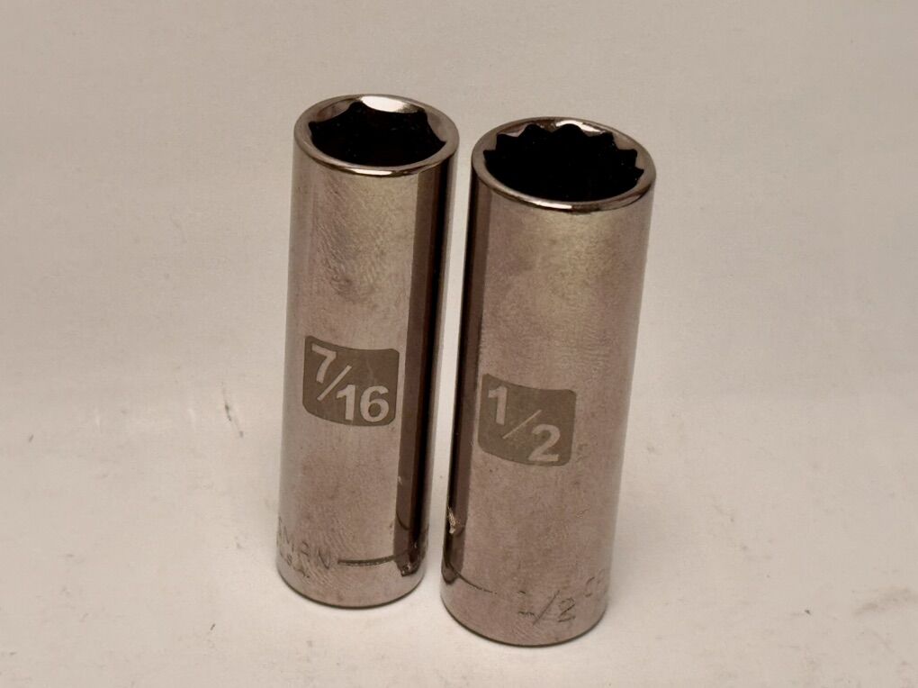 Craftsman 1/4 Dr 7/16 and 1/2 Deep Socket