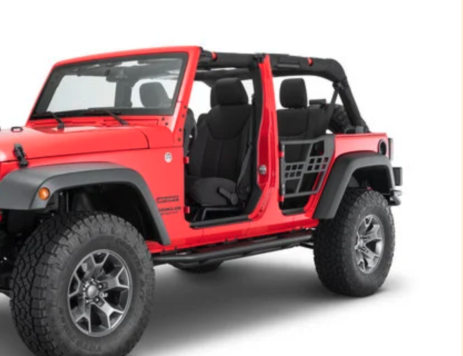 New in Box TACTIK Tube Doors REAR Tube Doors for 07-18 Jeep Wrangler JK