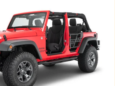 New in Box TACTIK Tube Doors REAR Tube Doors for 07-18 Jeep Wrangler JK