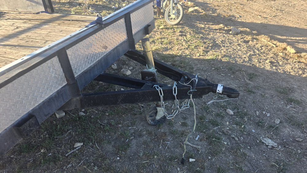 7x12ft dumper pull trailer