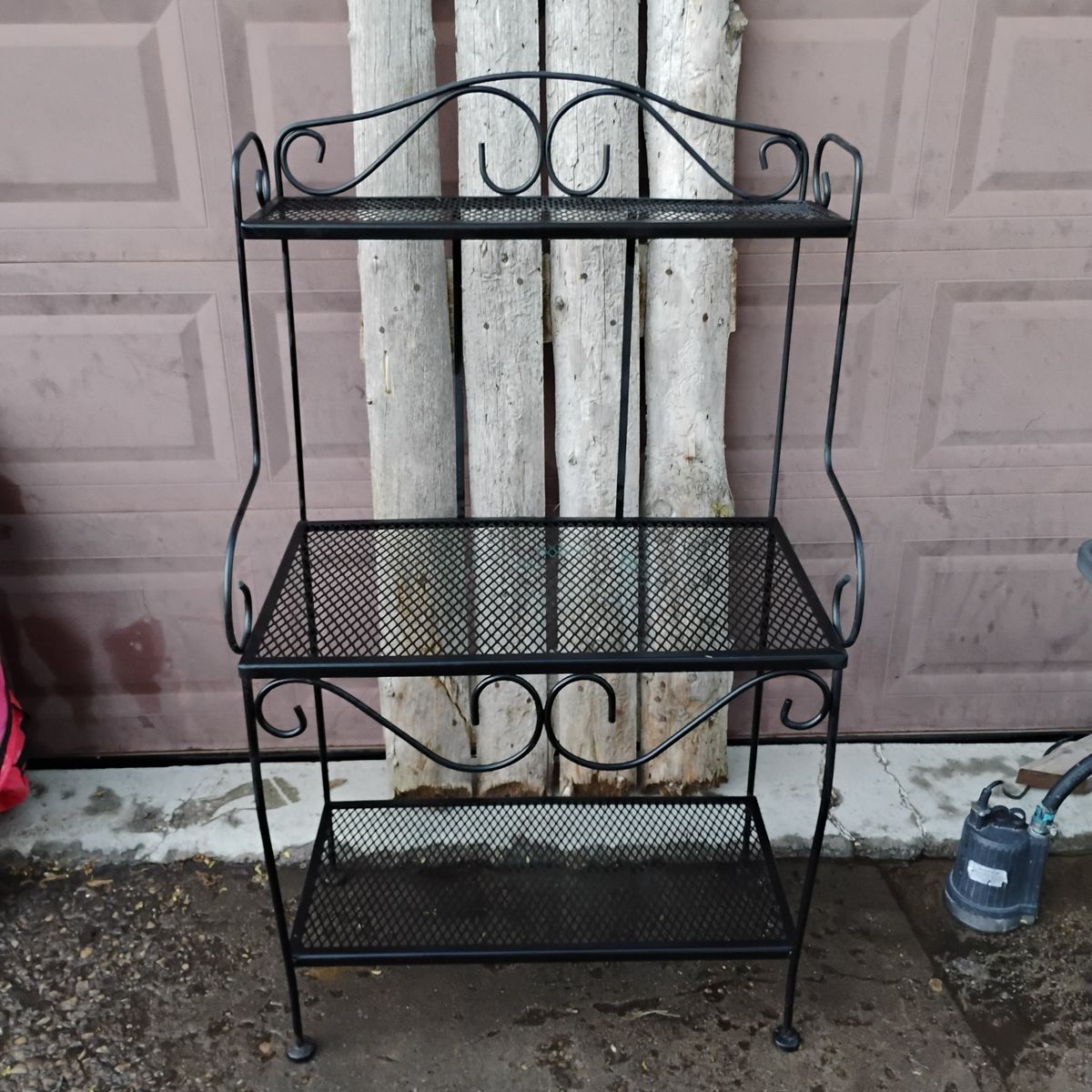 Wrought Iron Plant -Planting Stand Vintage Sturdy
