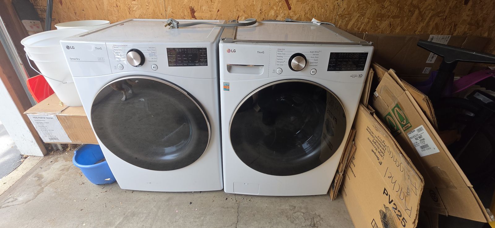 LG ThinQ Washer and Dryer unit
