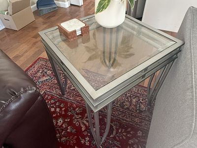 Glass Side Table