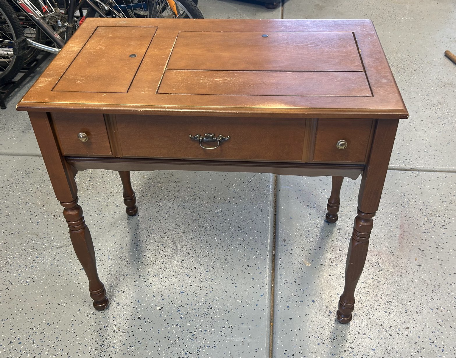 Vintage Singer Sewing Cabinet/Table – Original Singer Hardware – $120 OBO