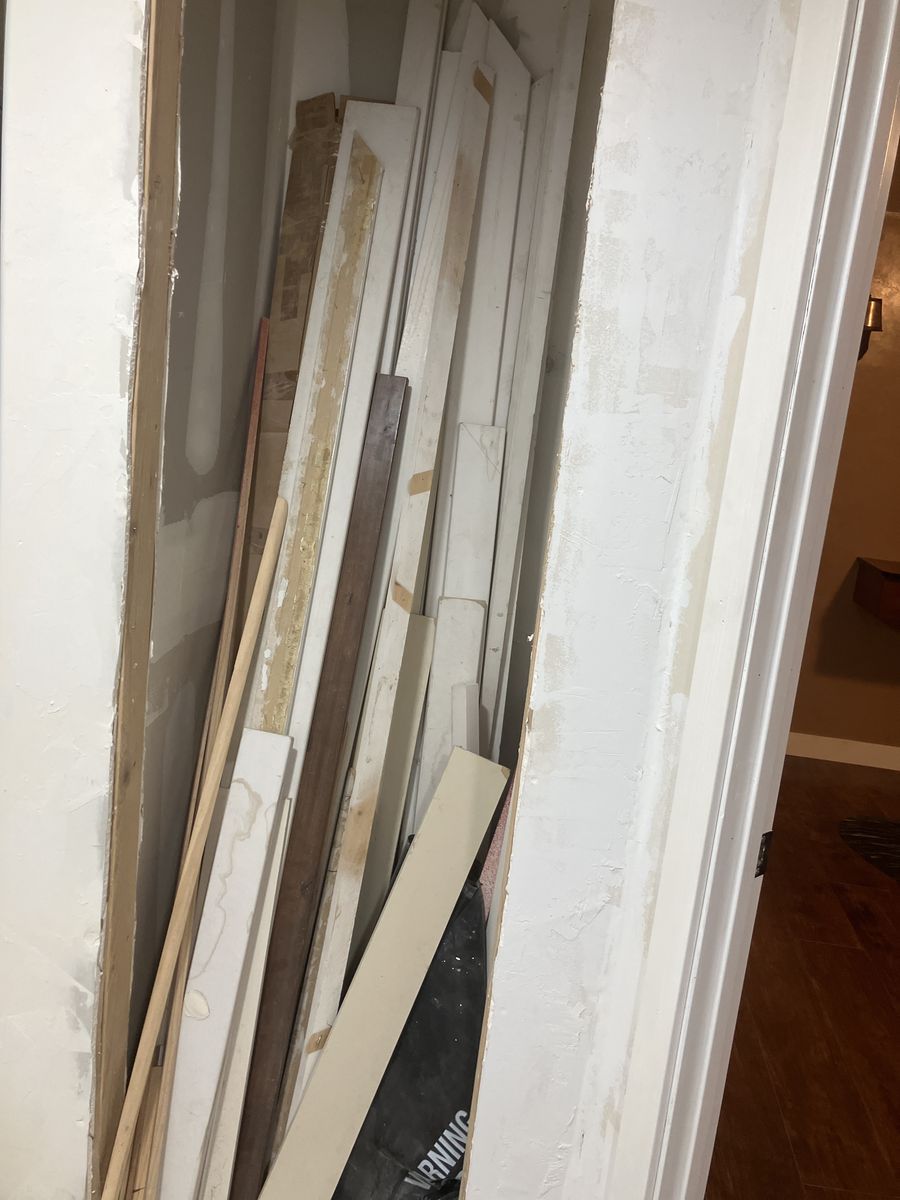 Different lengths of wood