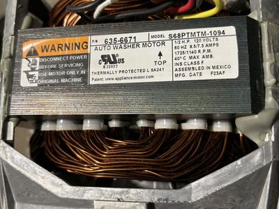 % Whirlpool Washer Drive Motor 635-6671