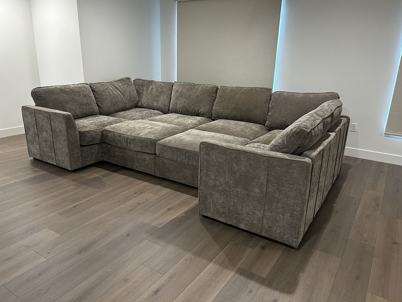 HUGE LoveSac Family Theater Sectional in Venetian Taupe