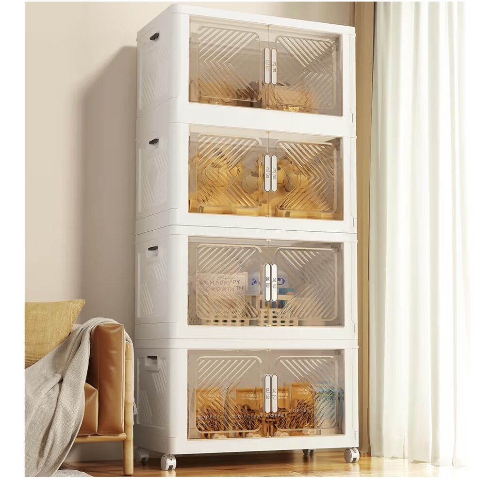 Stackable Storage Containers with Wheel