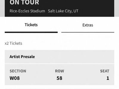 Zach Bryan -2 Tickets section W08 | Aisle seats. Aug 7th 2026 -250 for two tickets