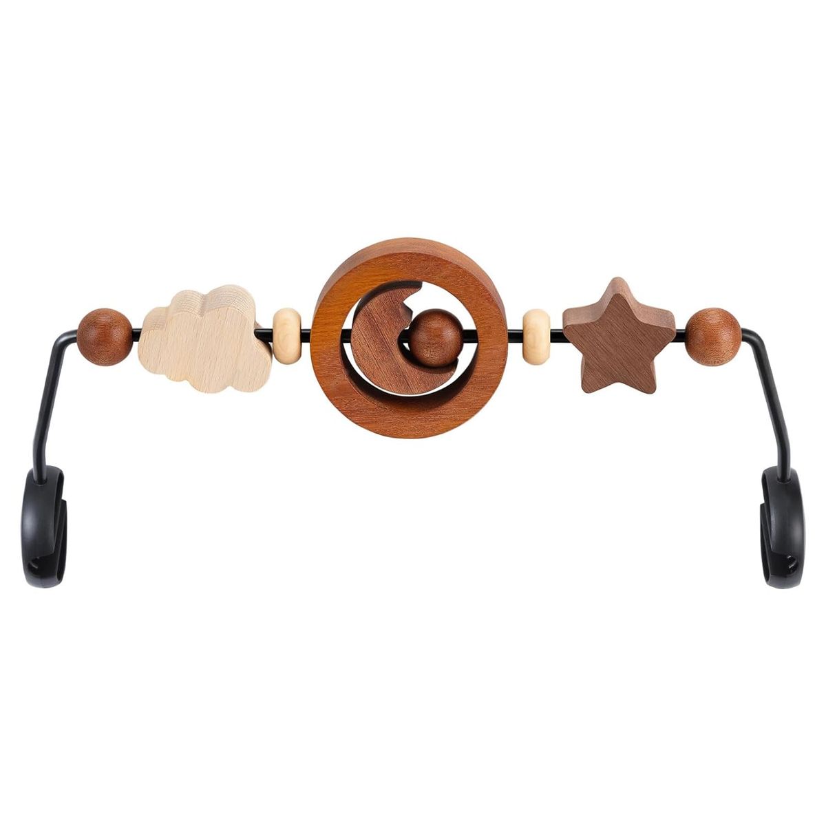 NEW Toy Bar Compatible with Baby Bjorn Bouncer Toy Bar for Baby Bouncer (Natural Wood Colors)