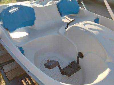 Pedal boat with trailer