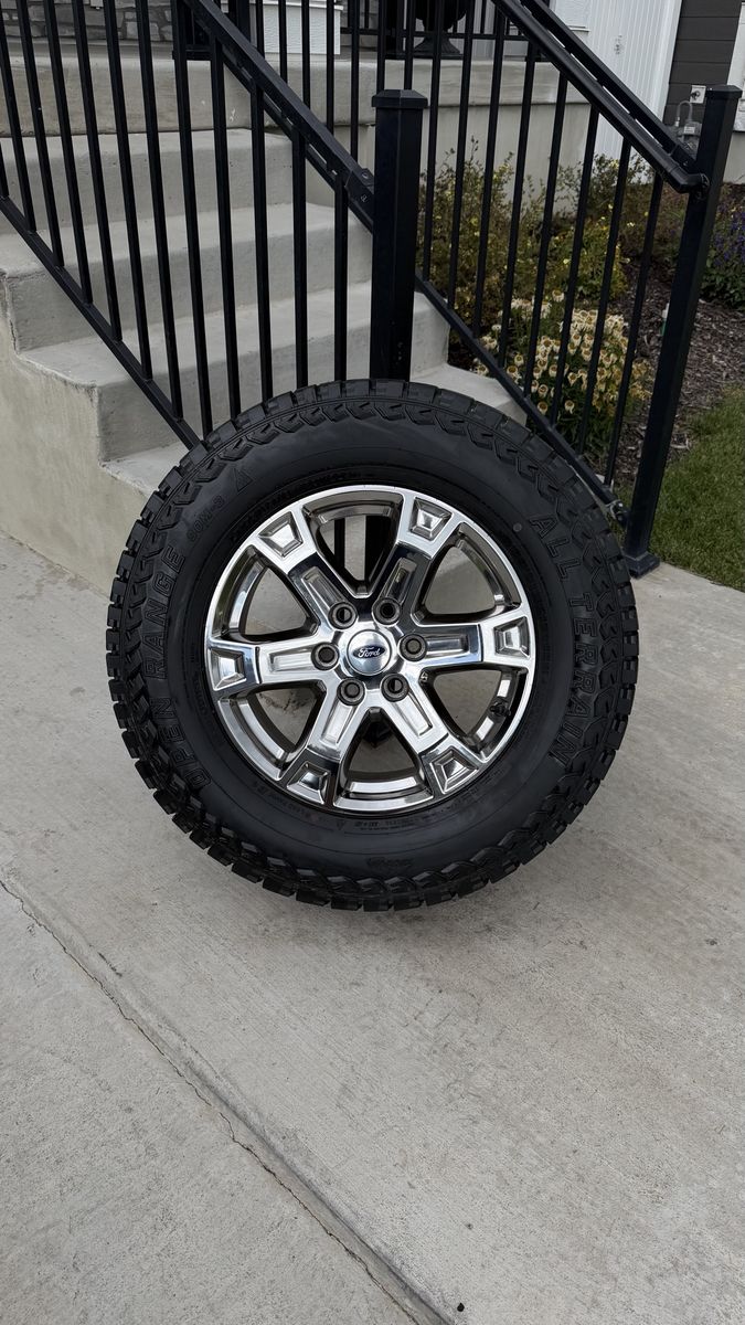 Ford F150 Rims and Tires 275/65R18 Open Range All Terrain Load E like new