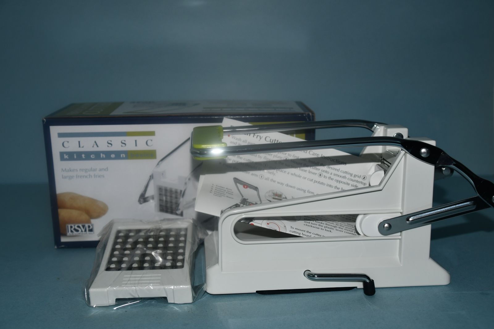 NEW "FRENCH FRY CUTTER" ~ REGULAR or LARGE FRIES ~ STAINLESS STEEL BLADES ~ NEVER USED ~ $5