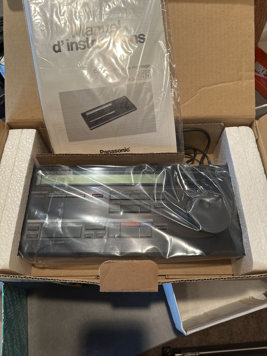 Panasonic AG-A95 Edit Controller - New Old Stock VCR/VTR Editing Unit, Manual Included