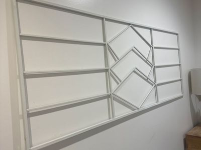 Urban Outfitters Geometric White Wall Headboard