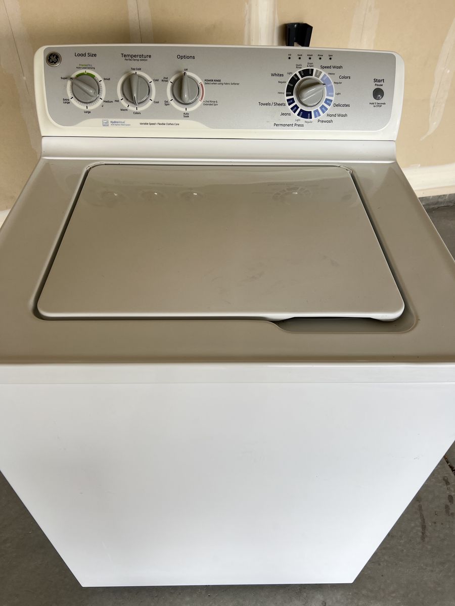 GE Hydrowave washer and dryer