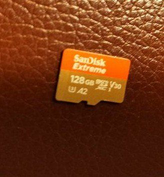 128gb Sandisk extreme micro sd and adapter