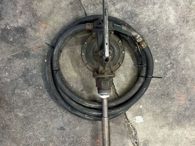 Original 1959 Vintage Tokheim Model 68 Pump with the handpump, hose, nozzle, and spout - works well