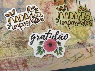 Nada Es Imposible & Gratidao Vinyl Decal Stickers - Set of 3