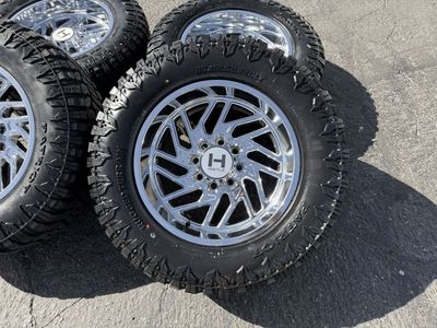 20x10 Hostile H116 Chrome 8 Lug 8x6.5 35x12.50R20
