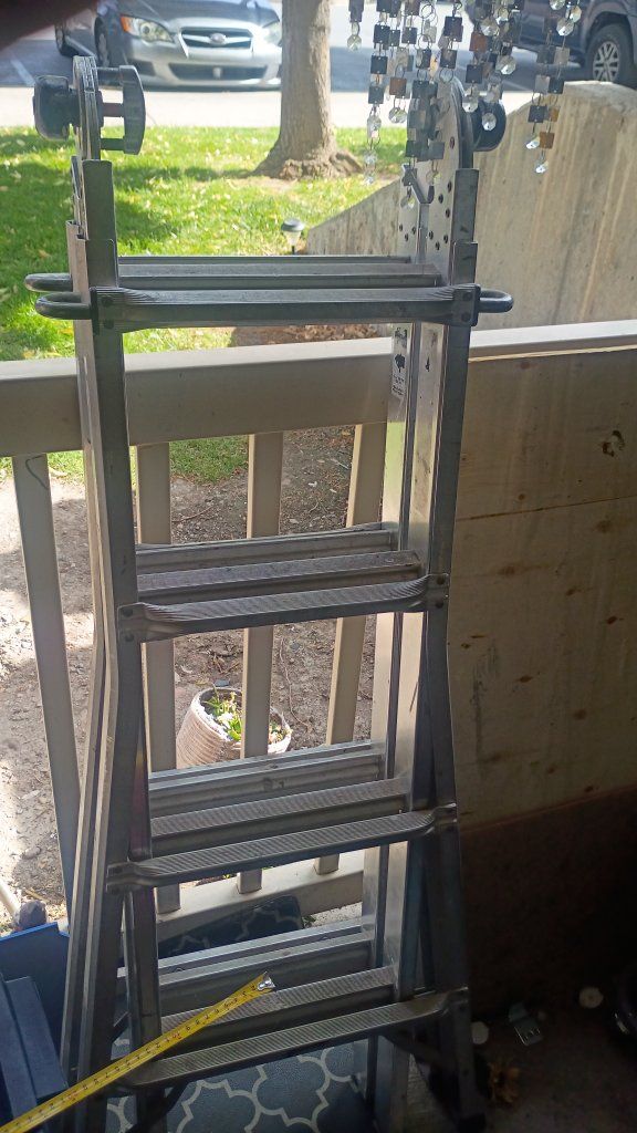 Multi-Position Aluminum Ladder, Extendable, Convertible A-Frame, Excellent Condition
