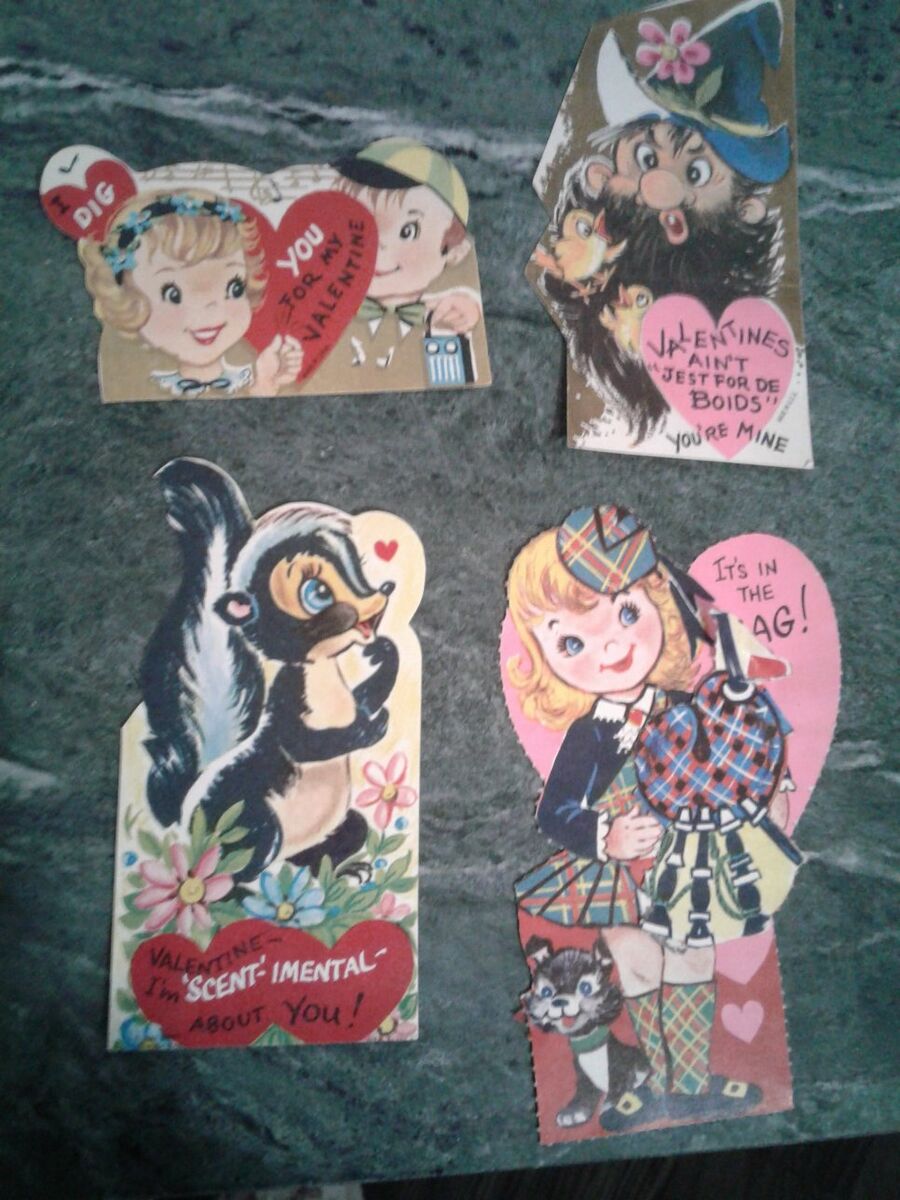 Vintage Valentine's Lot of 4