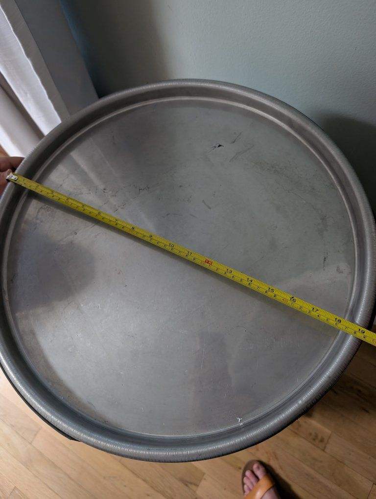 Large Round Aluminum Drum/Barrel