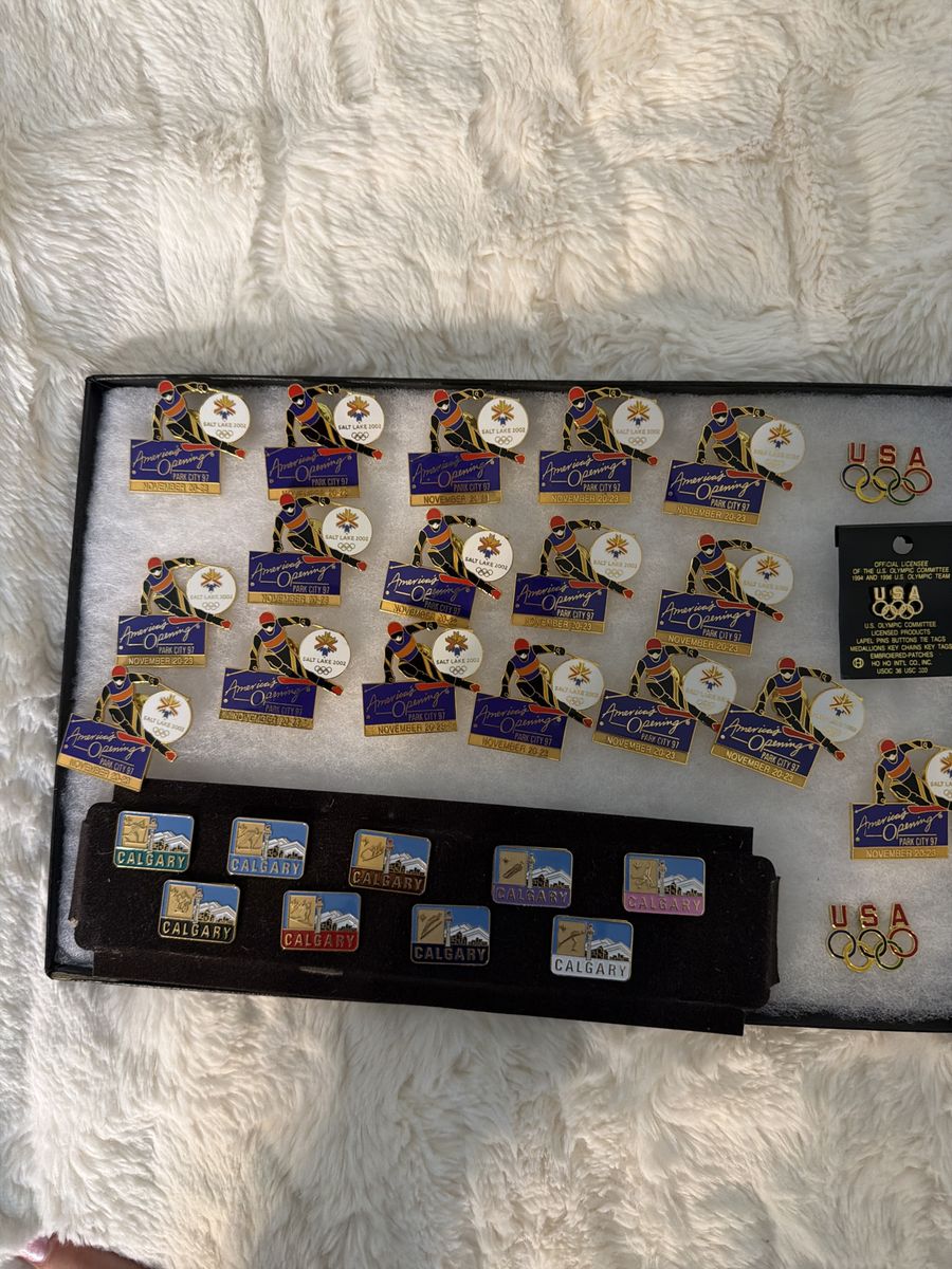 Trading Olympic pins. Collectibles. $150