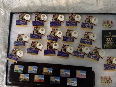 Trading Olympic pins. Collectibles. $150