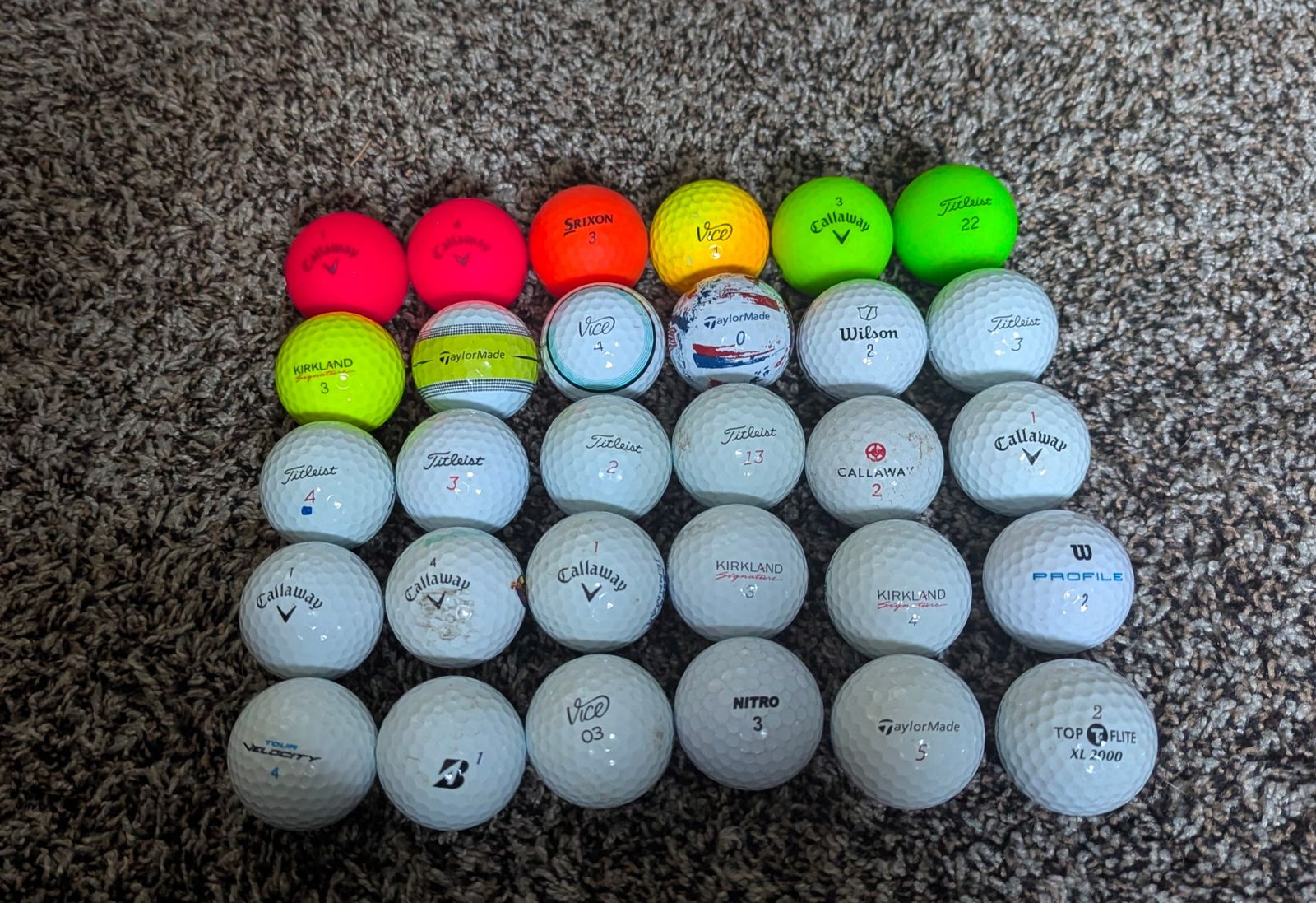 30 golf balls (various brands) #5