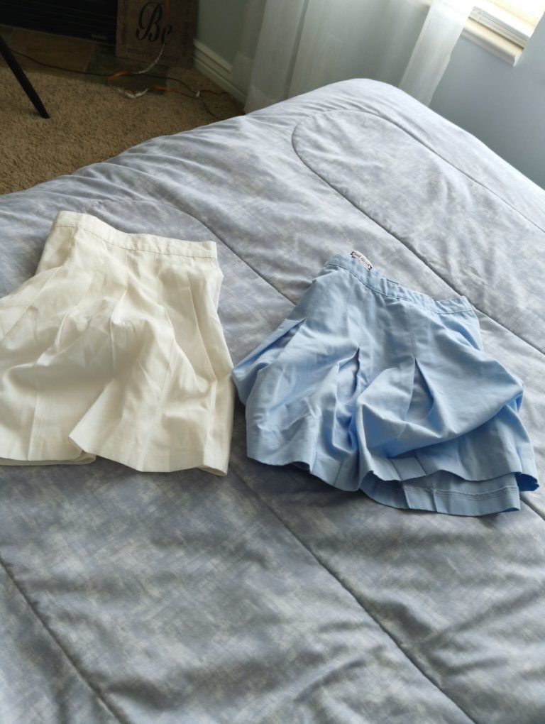 Vintage style tennis skirts