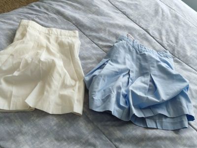 Vintage style tennis skirts