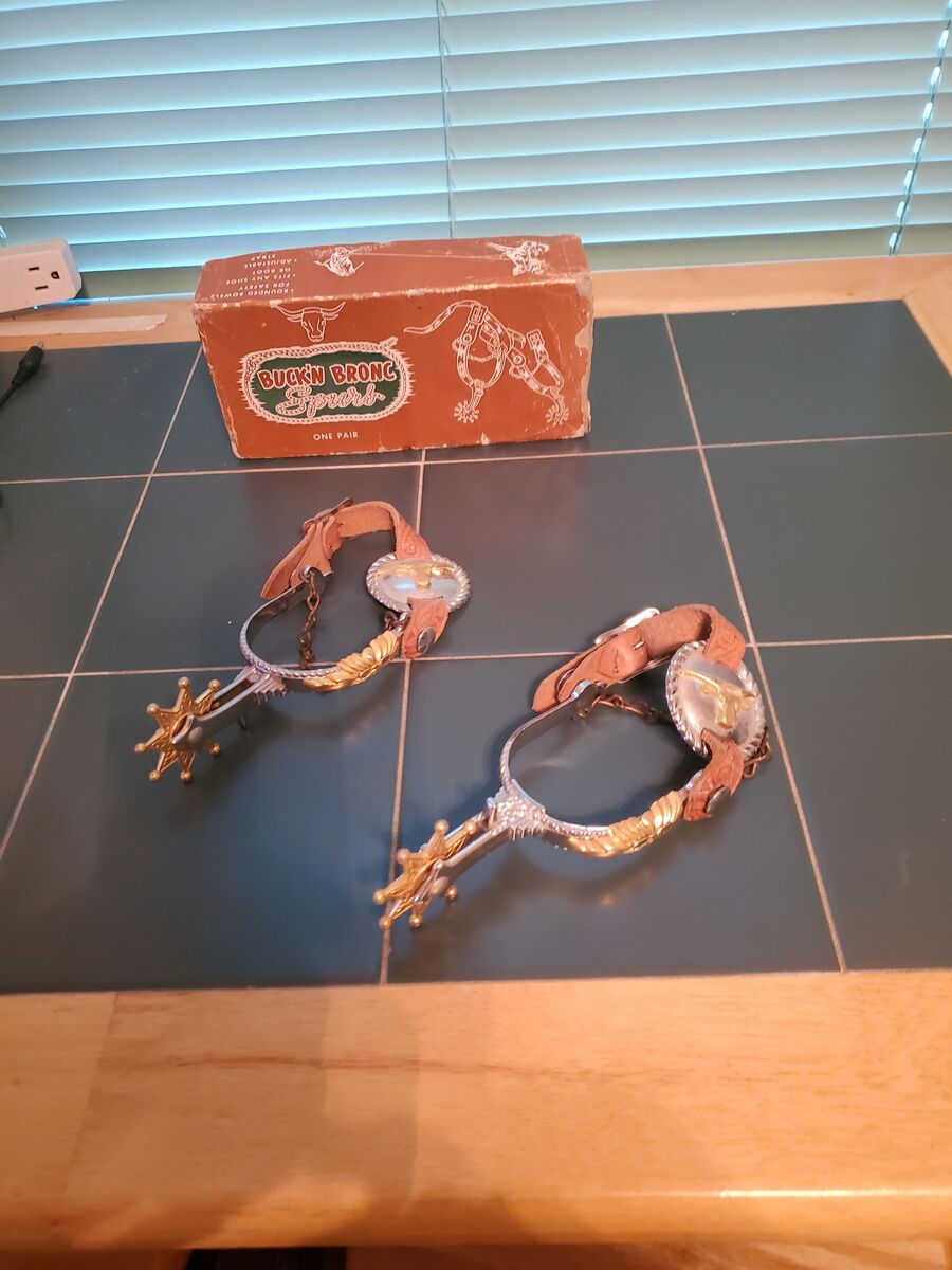 antique toy spurs