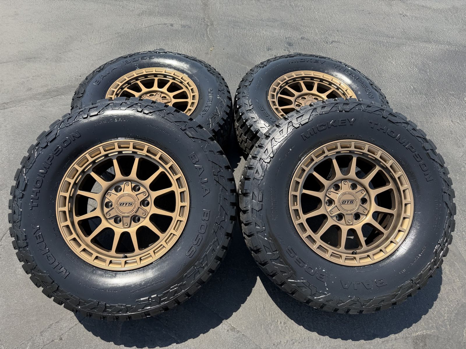 New 285/70r17 Mickey Thompson Baja Boss AT Bronze DTS 606 TIS Dropstar 6x5.5 Chevy Silverado Tacoma 6x135 Ford F150 6 lug