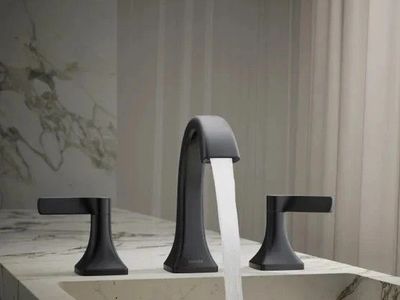 Kohler Riverly Widespread Sink Faucet Matte Black