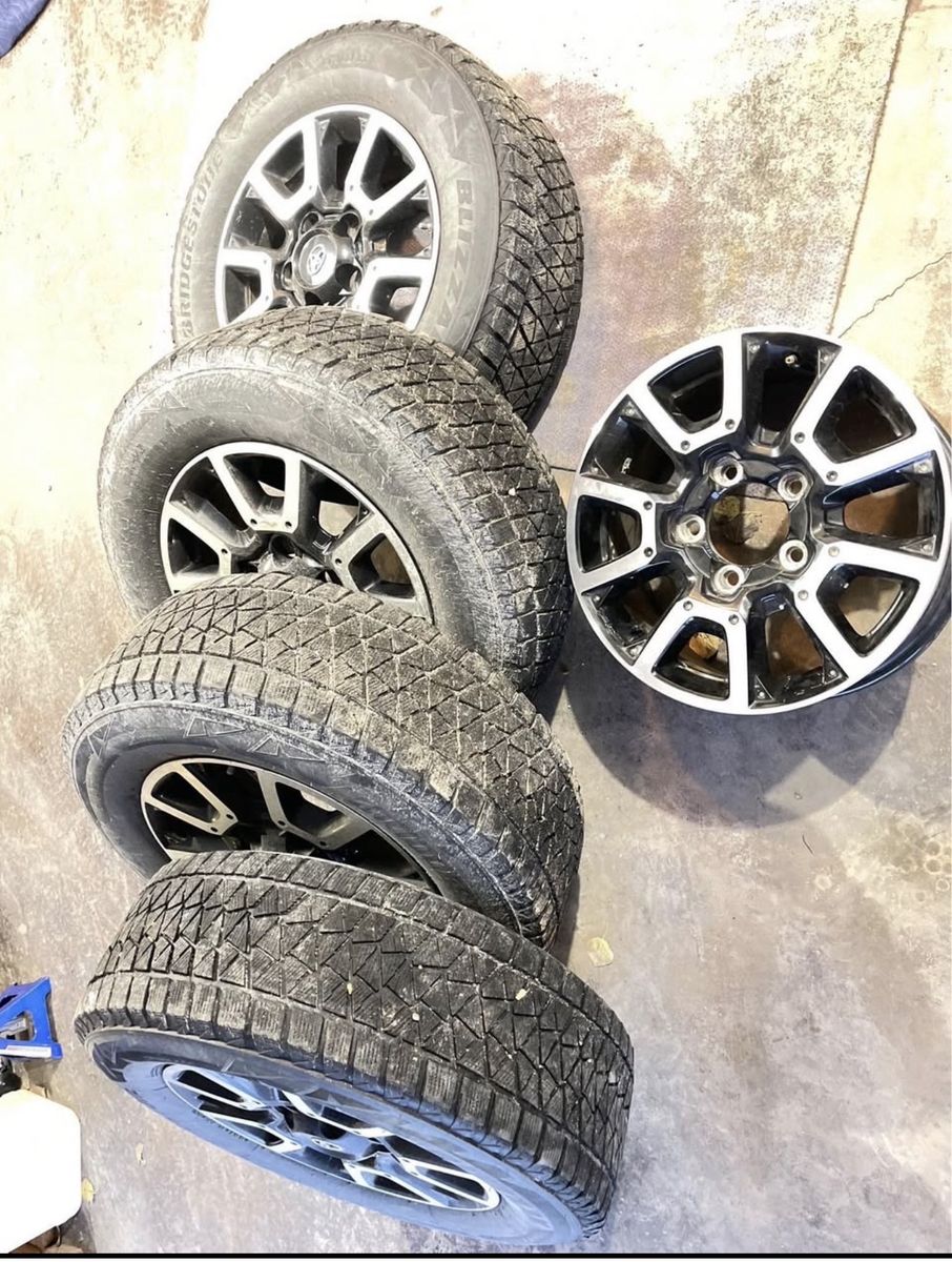 Set of 4 OEM Toyota Wheels and Rims with Bridgestone Blizzak Tires