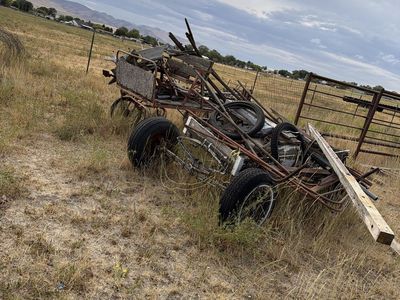 Old wagon parts