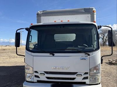 2019 Isuzu NPR Box Truck - lift gate White Diesel Automatic Commercial Vehicle for Sale