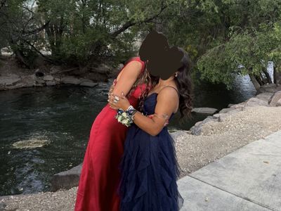 Navy Blue Prom or Hoco dress