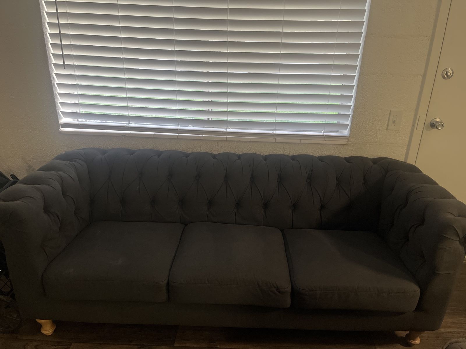 Button 3 seater sofa / couch