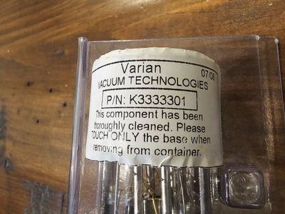 Varian Vacuum Technologies K3333301 Electron Tube - New Old Stock, Sealed in ESD Packaging