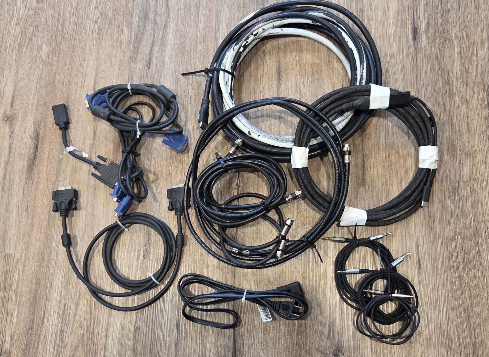 Ultimate Home Office & TV Cable Bundle - 12+ Premium Cables