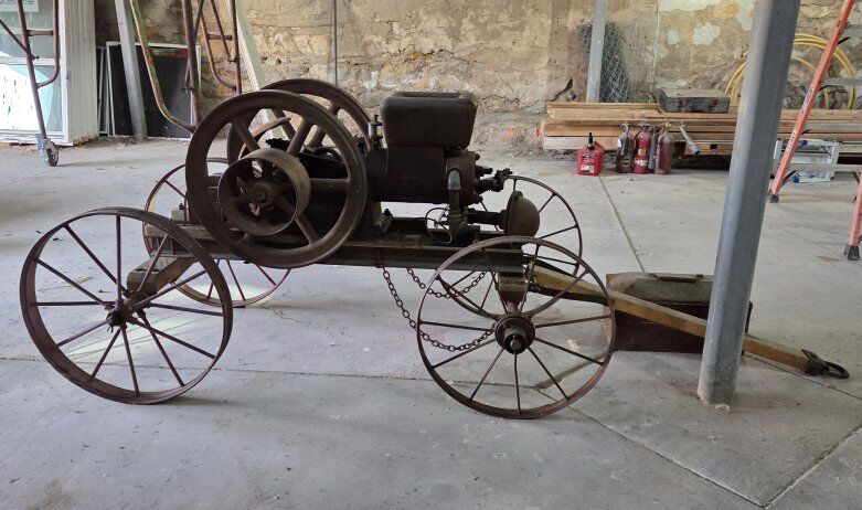 Antique Galloway Hit and Miss Engine on a Cart