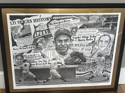 Yogi Berra Authentic Signed Lithograph