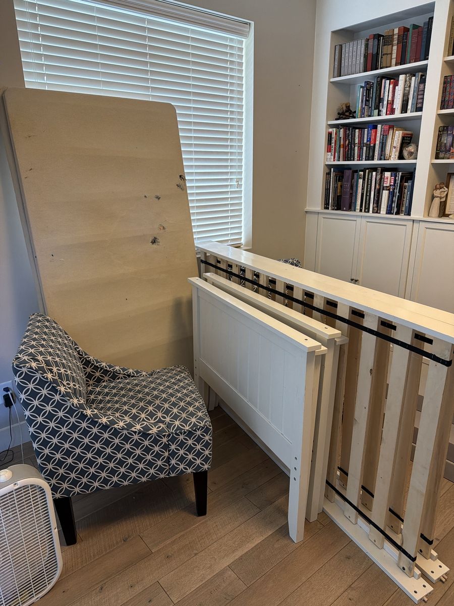 White Wood Bunk Bed - Used, Disassembled for Easy Transport