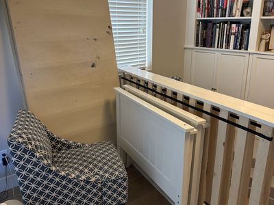 White Wood Bunk Bed - Used, Disassembled for Easy Transport